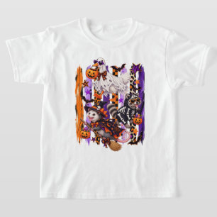 Camiseta Temporada Assustadora Listrada Ganso de Halloween