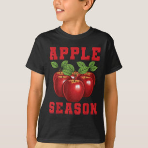 Camiseta Temporada da Maçã Fruta Maçã Amor Apanhador de Maç