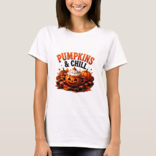 Camiseta 🍂 Temporada de Abóbora Aconchegante Dito de Hallo