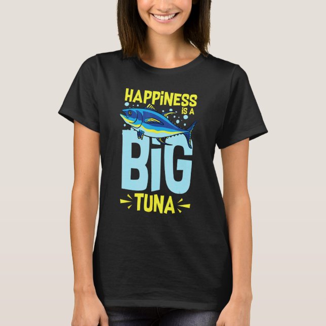 Camiseta Temporada de barco de pesca de atum vara de pesca  (Frente)