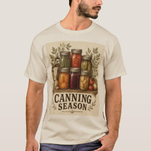 Camiseta Temporada de Enlatamento Arte de Preservação de Fa
