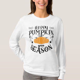 Camiseta Temporada de especiarias de abóbora sazonal de out