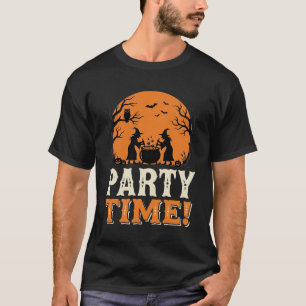 Camiseta Temporada de Festa de Halloween Design de Caldeirã