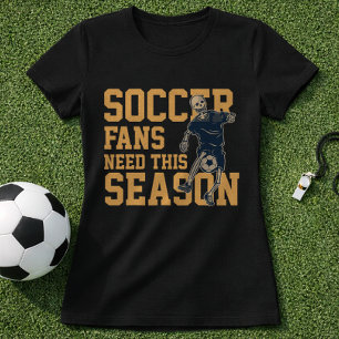 Camiseta Temporada de Futebol Fãs Esqueleto Chutador Vintag