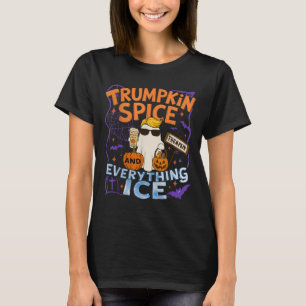 Camiseta Temporada de Halloween Trumpkin Spice e Tudo Gelo