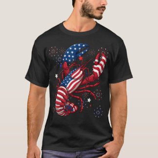 Camiseta Temporada de Lagosta Americana Patriótica de Lagos
