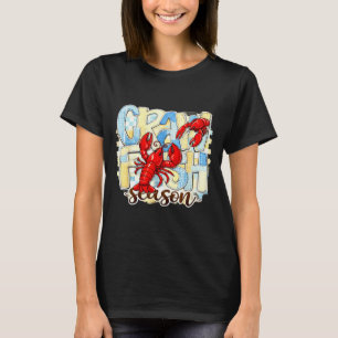 Camiseta Temporada de lagostim xadrez engraçado frutos do m