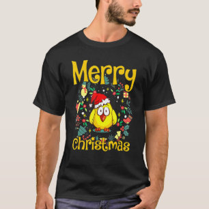 Camiseta Temporada de Natal Férias Galinha Fazendeiro Tha