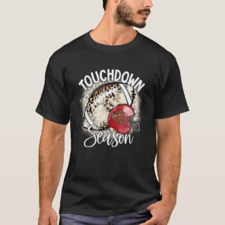 Camiseta Temporada de Touchdown Branqueada Jogo de Futebol 