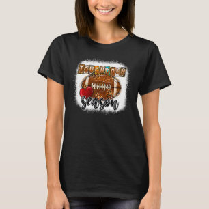 Camiseta Temporada de Touchdown Desbotada Couro de Futebol