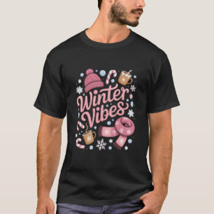 Camiseta Temporada de Vibrações de Inverno Clima Frio Olá I