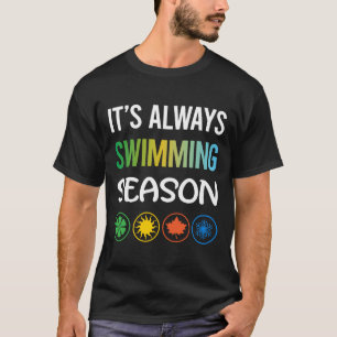 Camiseta Temporada Engraçada Natação Nadar Nadador
