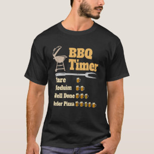 Camiseta Temporizador de churrasco engraçado grelhando