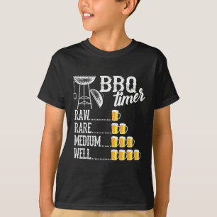 Camiseta Temporizador de Churrasco Legal Cru Raro Médio Bem