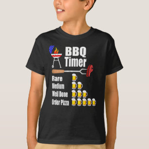 Camiseta Temporizador engraçado de churrasco - presente de