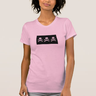 Camiseta Tempos 3 do crânio e dos ossos