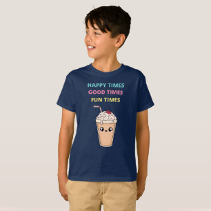 Camiseta Tempos felizes, Bons Tempos, Tempos Divertidos, T-