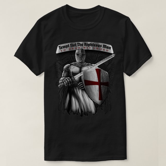 Camiseta Tempt Não É O Homem Justo Para Desenhar De Sua Esp (Frente do Design)