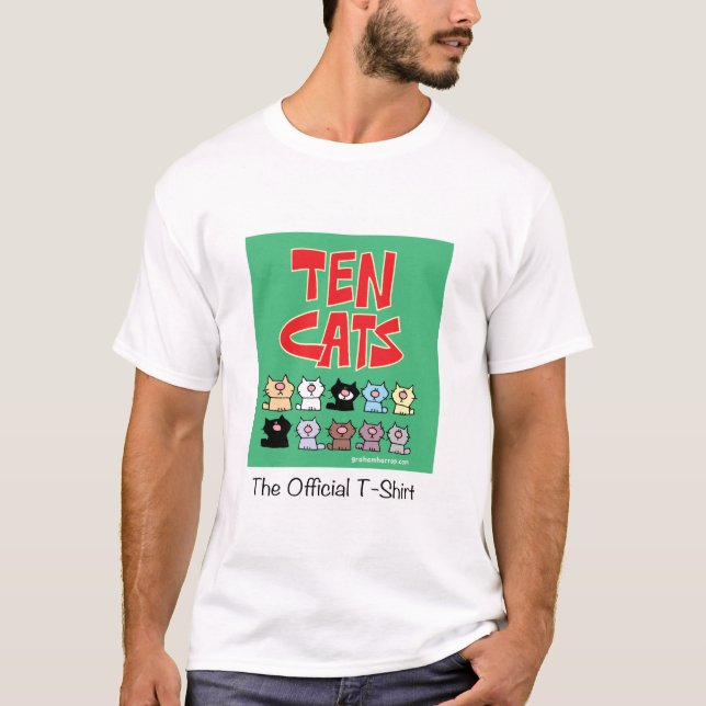 Camiseta TenCats - o t-shirt oficial (Frente)