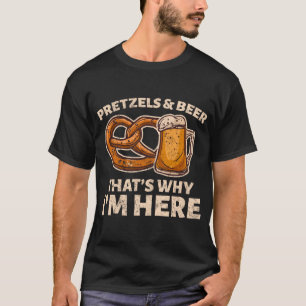 Camiseta tenda de cerveja e Oktoberfest com cerveja e pretz