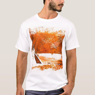 Camiseta Tenda de madeira índia americana miwok