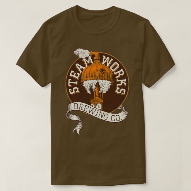 Camiseta Tendance Brasserie Steamworks classificque (Frente do Design)
