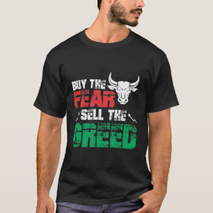 Camiseta Tendência da negociação no mercado de ações Medo d