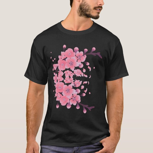 Camiseta Tendência de Cherry Blossom Sakura (Frente)