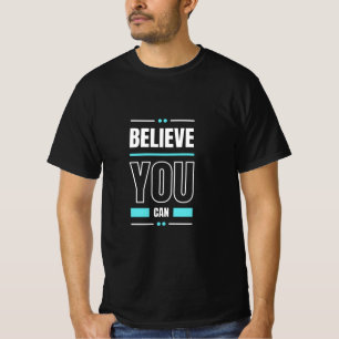 Camiseta Tendência de Cotação de Motivação e Texto Positivo