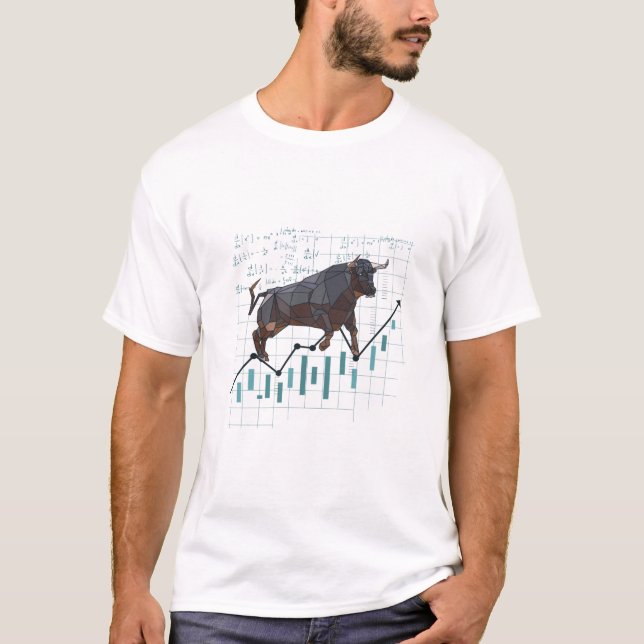 Camiseta Tendência do mercado de ações (Frente)
