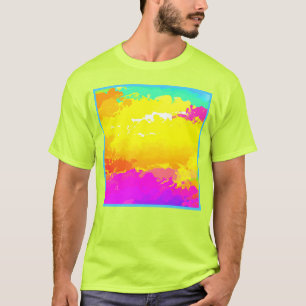 Camiseta Tendência e Eterno Nuvens Padrões Arte