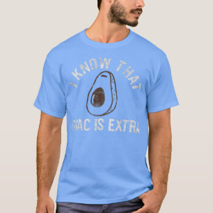 Camiseta Tendência Eu Sei Que Guac É Etra Avocado Humor Com