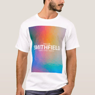 Camiseta Tendência Holográfica Neon Light de Shift de Cor