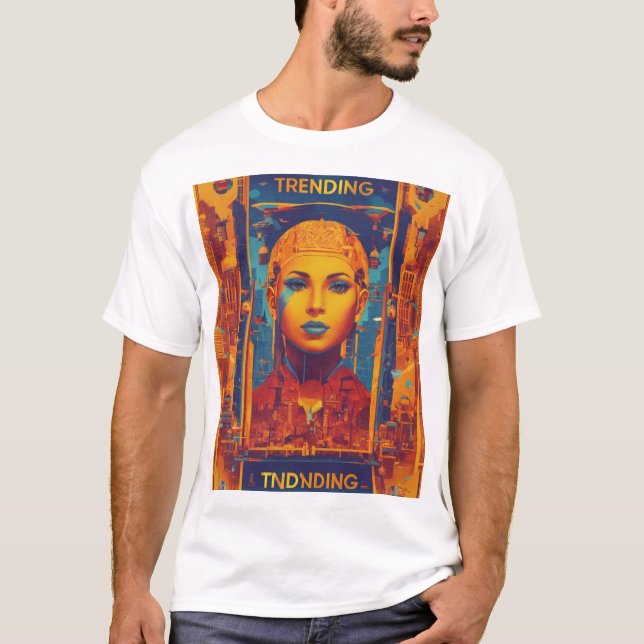 Camiseta Tendência impressa (Frente)