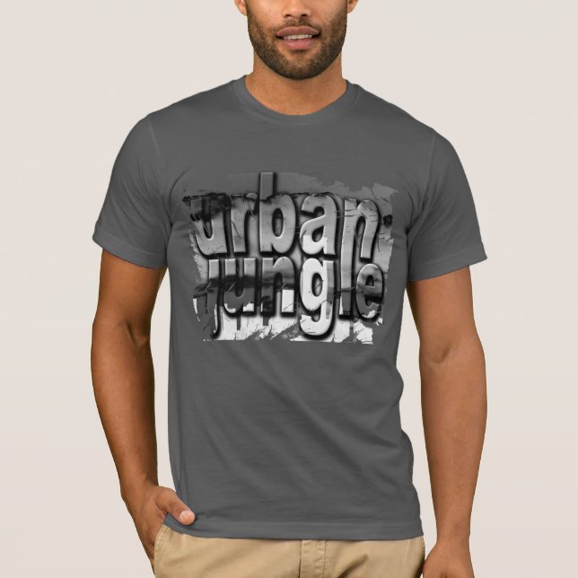 Camiseta Tendência: Legal selva urbana desolada (Frente)
