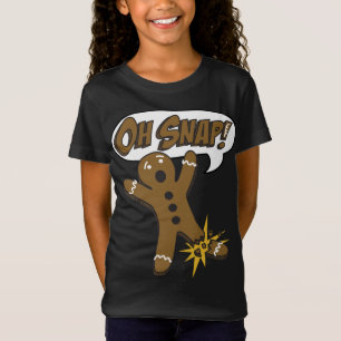 Camiseta Tendência Natal Gingerpão Homem Oh Snap!