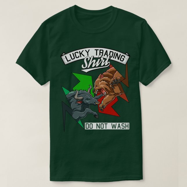 Camiseta Tendência Para O Mercado Comercial Bull Bear Forex (Frente do Design)