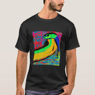 Camiseta Tendência pop Elétrica De Diversão Da Enguia Para