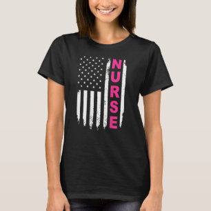 Camiseta Tendência Quente Orgulhosa De Ser Enfermeira Ameri