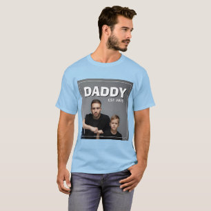 Camiseta Tendências do PhotoPop Daddy Est Ano Personalizado