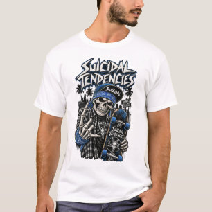 Camiseta Tendências Suicidas Crânio Inspirado – Punk Hardco