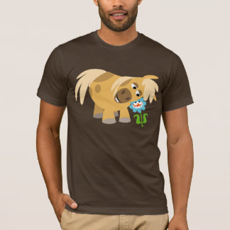 Camiseta Tender Cartoon Pony and Flower T-shirt