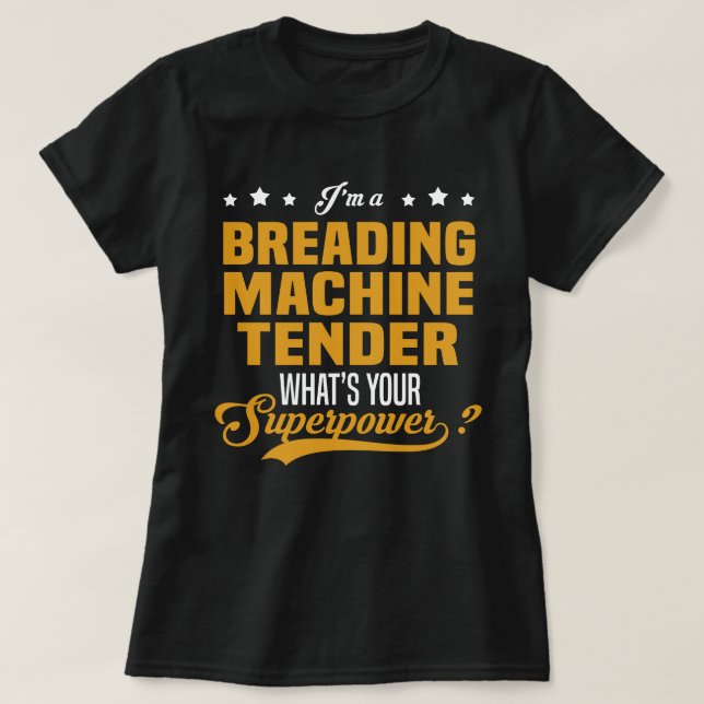 Camiseta Tender da Máquina de Pão (Frente do Design)