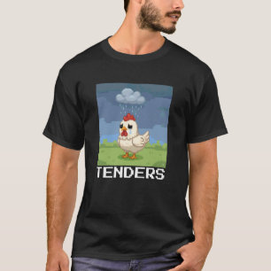 Camiseta Tenders, Tenders de Frango Engraçados, Eu Amo Tend