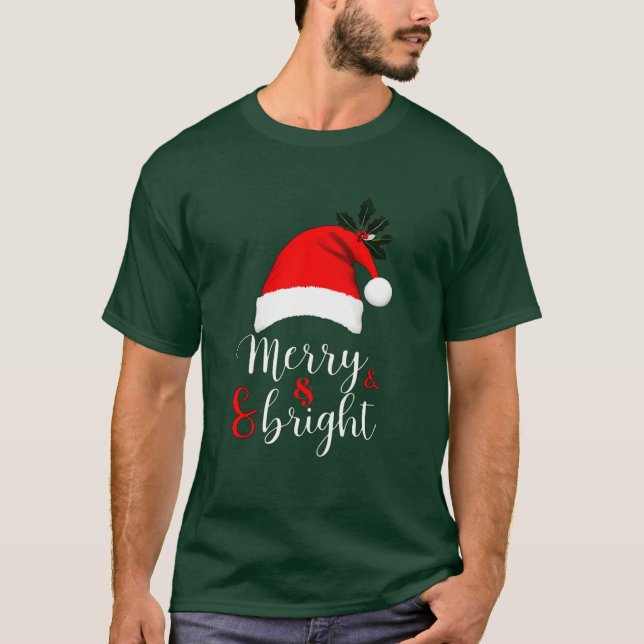 Camiseta Tendy Christmas Tee Feliz e Brilhantes Víblias Fes (Frente)