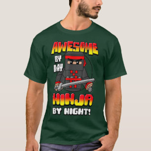 Camiseta Tendy Graphic Incrível Por Dia, Ninja Por Noite