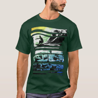 Camiseta Tendy Graphic Surf Shark Shreded Painéis
