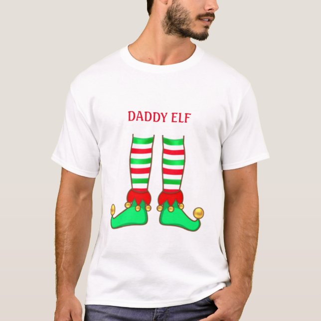 Camiseta Tendy Pai Elf Natal (Frente)