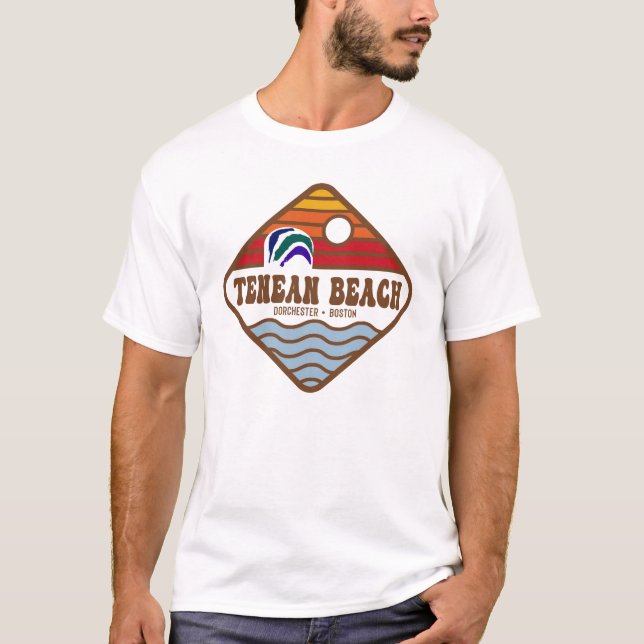 Camiseta Tenean Beach Retro Diamond para cores claras (Frente)