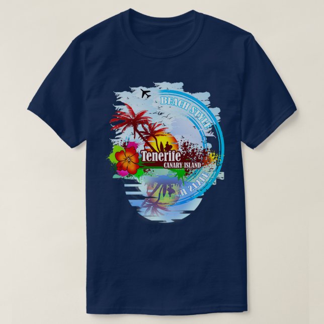 Camiseta Tenerife Canary Island (Frente do Design)